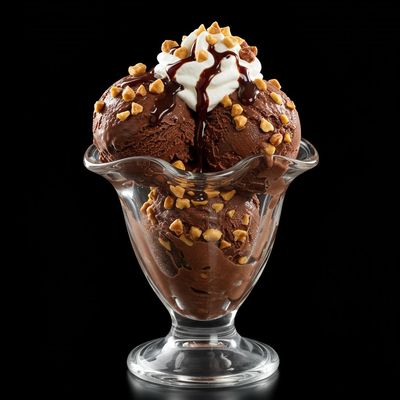 Chocolate Nut Sundae Ice Cream